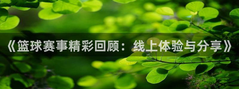 星空·综合体育官网：《篮球赛事精彩回